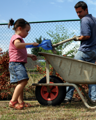 Kids helping out at home